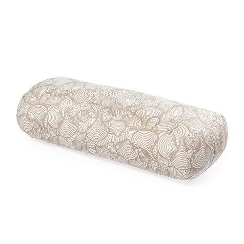 Lotuscrafts Yoga Bolster for Yin Yoga - Yoga Bolster with Kapok Filling - Washable Cotton Cover - Yoga Cushion Large for Restorative Yoga (Special Edition)