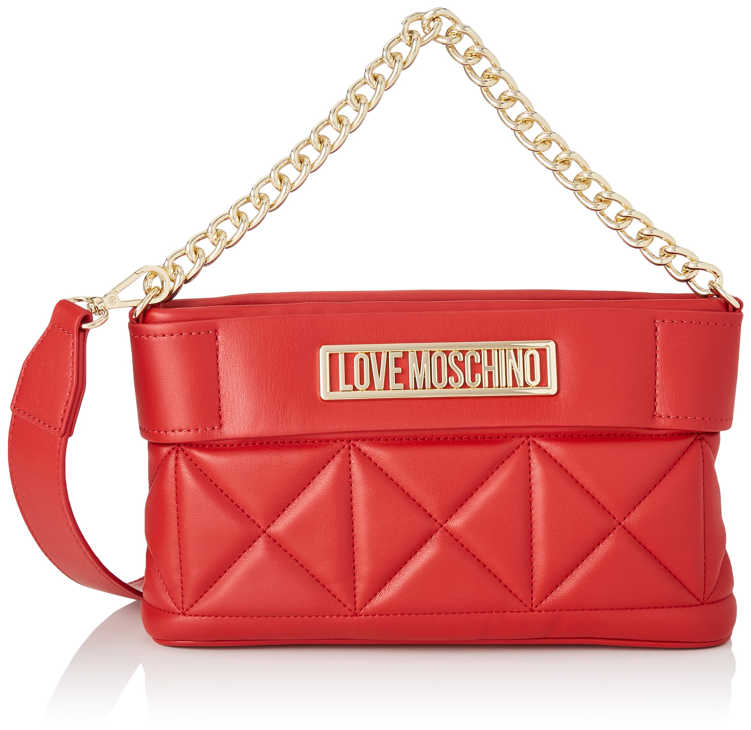 Love Moschino Damen Borsa Soft Pu Rosso Umhngetasche, Denimblau