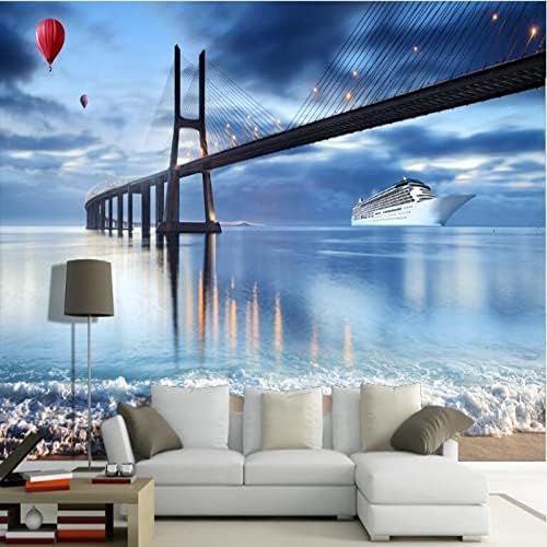 XLMING Kreuzfahrtschiff Mit Meerblick 3D Tapete Home Dekoration Wohnzimmer Sofa Schlafzimmer Tv Hintergrund Wand-400cm×280cm