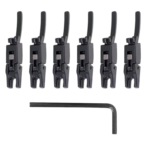 6 Teile/satz Locking Systyem Gesperrt Sättel Gitarre Tremolo Brücke Sättel Blöcke Gesperrt String Sättel Wrench Set