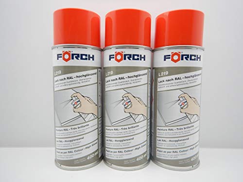 Förch BLUTORANGE ORANGE 2002 Lack LACKSPRAY Spray SPRAYDOSE 400ML (3)