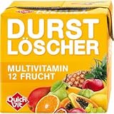 24 Packungen a 500ml Durstlöscher Quickfit Multivitamin 12 Frucht mit Strohhalm