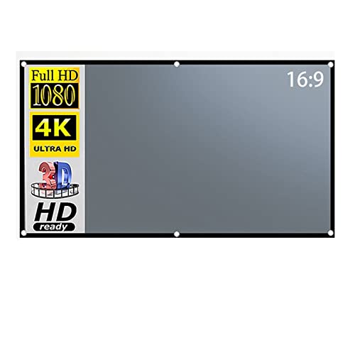 Projektionsleinwand 16:9 Metall Anti Licht 84 100 120 130 Zoll Grau Optische Beschichtung Tragbare reflektierende Leinwand Projektion - Projektorleinwand(130 inch)