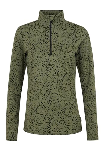 Protest Women, Ladies 1/4 Zip Top PRTGRENADA 10K Wasserdicht Und Atmungsaktive Elastischer Stoff Botanic Green M/38