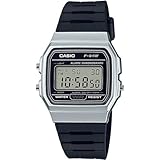 Casio F-91WM-7ADF Unisex Erwachsene-Armbanduhr, Silber