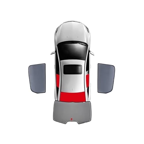 Sonnenschutz Für Toyota Für Alphard Für VELLFIRE Für AH20 2008-2015 Auto-Rückseiten-Fenster-Sonnenschutzschild Frontscheibenvorhang Sonnenschutzvisier Auto Sonnenschutz(3PCS Rear Back)