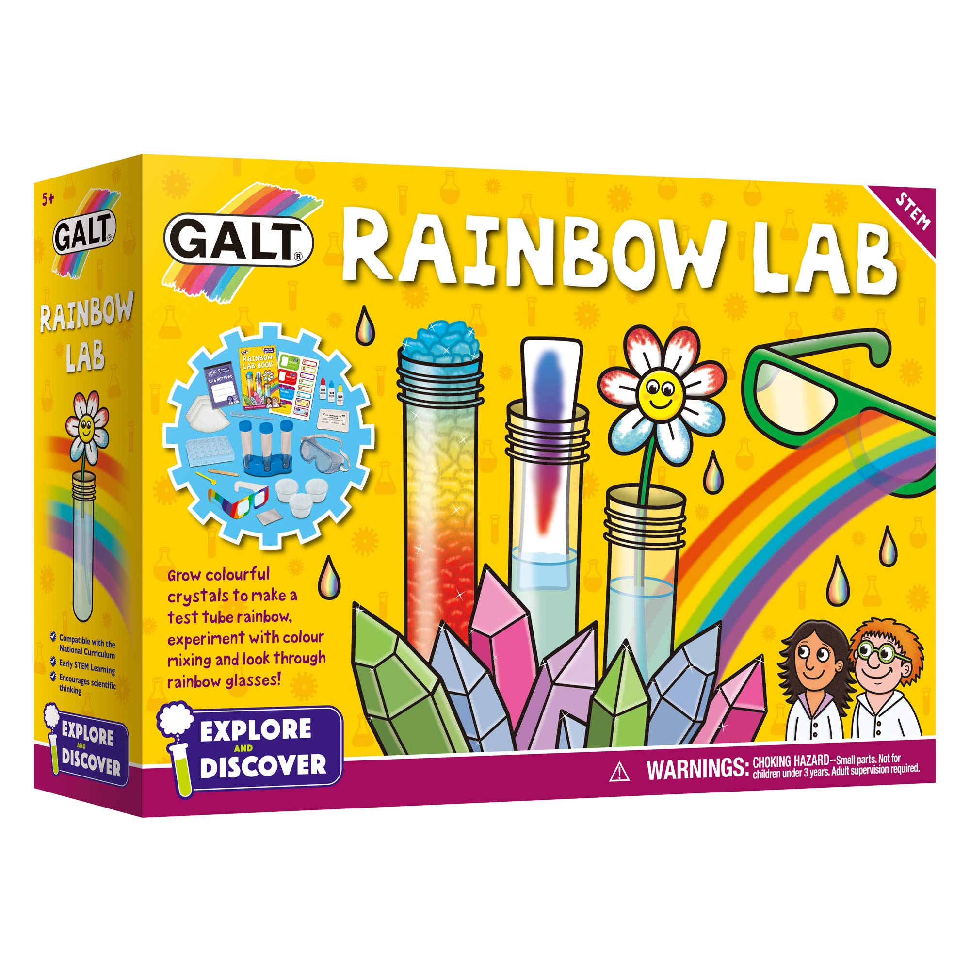 Galt Toys, Rainbow Lab, Science Kit for Kids, Ages 5 Years Plus