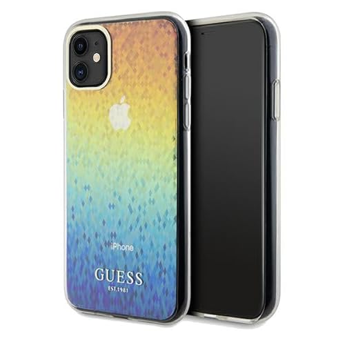 Guess GUHCN61HDECMI Hülle für iPhone 11 / Xr 6.1" Mehrfarben hardcase IML Faceted Mirror Disco Iridescent