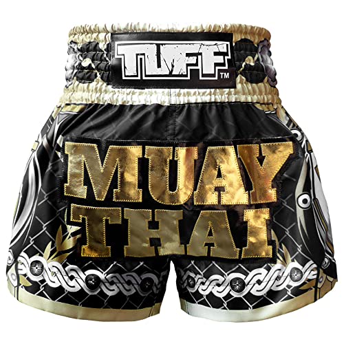 Tuff-MS634-BLK, Muay Thai-Shorts, Größe XL