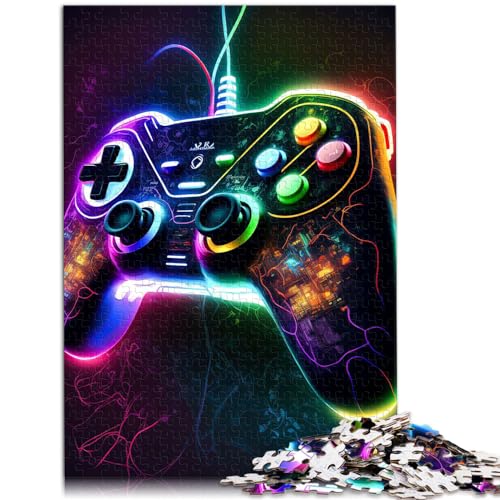 Puzzles, Spiele, Gaming, Neon, 1000 extragroße Teile, Holzpuzzle, Familienspiel, Stressabbau, schwieriges Herausforderungspuzzle, 1000 Teile (50 x 75 cm)