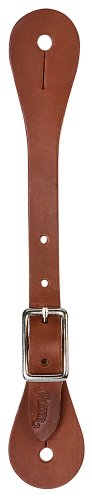 Weaver Leather Women's Single-Ply Brown Latigo Leather Spur Straps