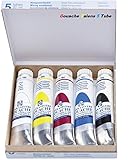 Royal Talens Gouache-Malfarbe, extra fein, 5 Tuben à 20 ml, Grundfarben (Frankreich)