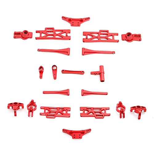 Lmzzdld Metall Upgrade ZubehöR Kit Lenkung Becher Schwingen Arm Set für 104009 12402-A 12401 12404 12409 RC Auto Teile,3