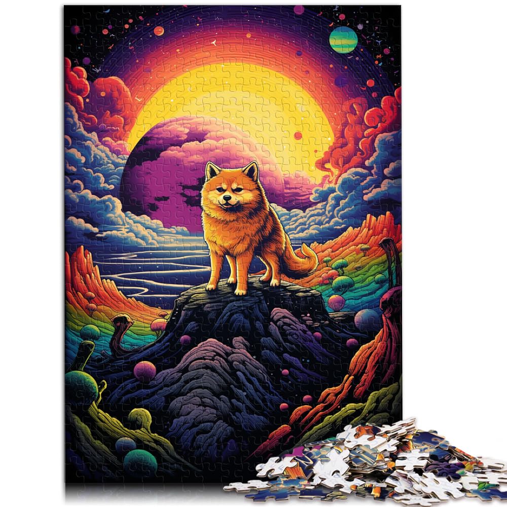 Puzzles, süßes Shiba Inu-Puzzle, 1000 Teile, Holzpuzzle, Spielzeug, Puzzles, Lernspiele, Stressabbau-Puzzles, 1000 Teile (50 x 75 cm)