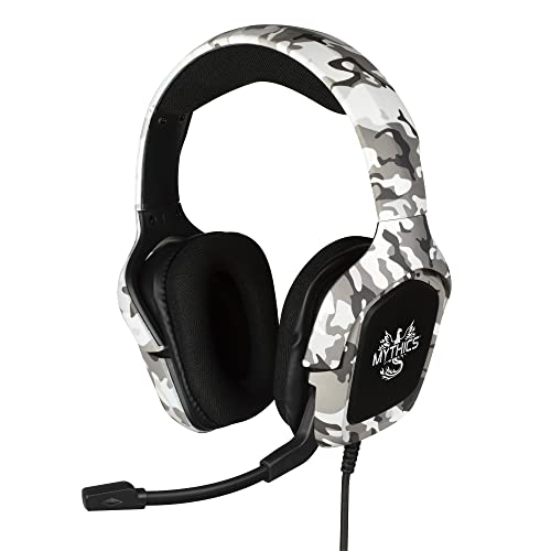 Konix Drakkar Ares Camo - Wired Gaming Headset with Microphone - 3.5 mm Jack - High Audio Quality - Headset with Flexible Microphone - Comfortable and Insulating Pads