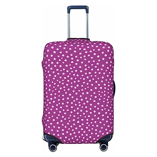 Miniks Reisegepäckabdeckung, strapazierfähig, passend für 45,7 - 81,3 cm große Gepäckstücke, Weiß mit Blumen, Schwarz, X-Large