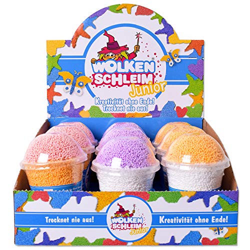 Wolkenschleim 9 Stück Junior Set Kugelknete Wolkenknete Wolken Kinder Slime Knete Basteln Mehrfarbig