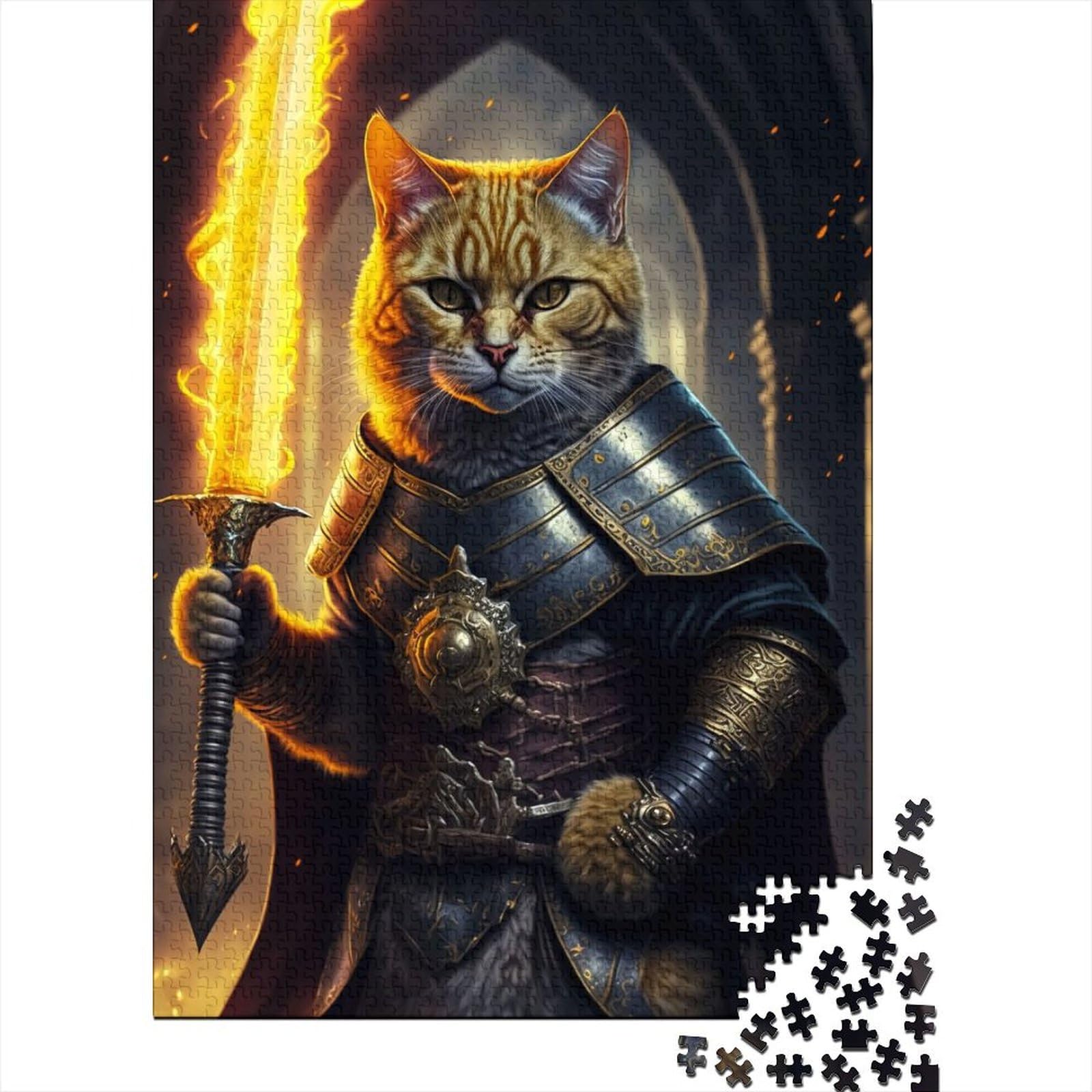 1000-teiliges Puzzle für Erwachsene, Cato, der Dungeon Master, Holzpuzzle | Puzzle für Erwachsene, tolle Geschenke für die ganze Familie, 75 x 50 cm