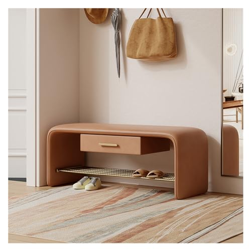 Schuhregal 2-stöckige Schuhaufbewahrung, Hocker, Wohnzimmer-Schuhregal, Schuhbank-Organizer, Flursitz mit Schublade, Heim-Schuhregal-Organizer, platzsparende Schuhschrank-Bank for Flur, Schrank, Wohnz