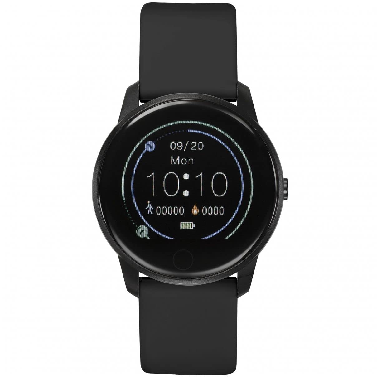 STORM SM1 Smartwatch Silikon Schwarz für Herren/Unisex mit Fitness Tracking, Gesundheitsüberwachung, Telefonbenachrichtigungen, Touch-Display, Silikonarmband, Schwarz (Silikon), Gurt