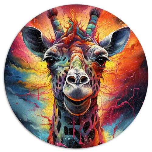 Puzzle | Puzzles Psychedelic Art Giraffe 1000-teiliges Puzzle 67,5 x 67,5 cm, lustige Puzzles, Spiele, Geburtstagsgeschenk, Geschenke für oder, Wandkunst