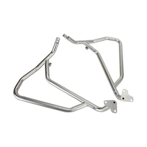 Motorrad Crashbars Für CRF1100L 2020 2021 2022 Motorrad Motorschutz Crash Bar Rahmenschutz Stoßstange Motorrad Externes Zubehör Motorschutz Sturzbügel(Silver)