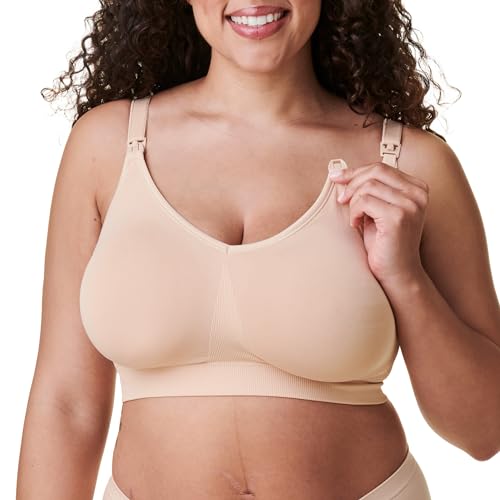 BRAVADO! DESIGNS Body Silk Seamless Nursing Bra Sustainable (Medium, Butterscotch)