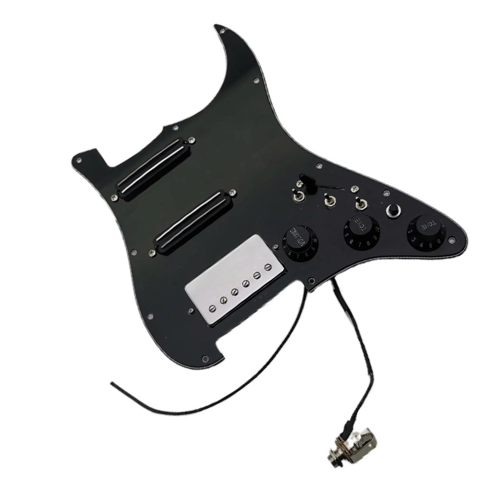 Standard-Pickguard-Tonabnehmer Exquisites, vorverdrahtetes, geladenes Schlagbrett für Gitarren-Humbucker-Tonabnehmer, HSS-Kabelbaum-Set