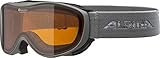 ALPINA CHALLENGE 2.0 - Kontrastverstärkende, Beschlagfreie & Bruchsichere OTG Skibrille Mit 100% UV-Schutz Für Erwachsene, grey, One Size