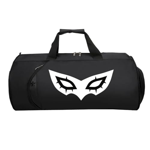 HandgepäCk Tasche, Leichte Faltbare Duffel Taschen, Reisetasche Weekendertasche füR Damen Herren Flugzeug(Black 5)