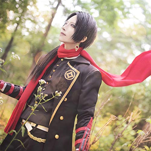 LINLINCD Cosplay wig Hochwertiges Spiel Kashuu Kiyomitsu Cosplay Perücke Touken Ranbu Online Kostüm Spiel Perücken für Halloween Party