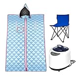 Saunadecke Infrarot Saunadecke Portable Sauna Generator-Zimmer for Sauna SPA Größeres Zelt tragbares Dampfbad verlieren Gewicht Detox-Therapie-Dampffalten-Sauna-Kabine zur Entgiftung(Color:Blue)