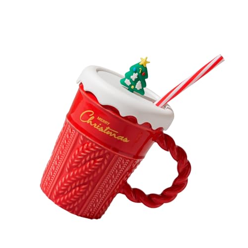 Weihnachtliche Keramik Getränkebecher Weihnachtsstimmung Keramikbecher Festival Tasse Für Warme Getränke Bürodekoration