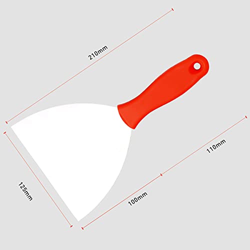 Tapezierschaber-Werkzeug, Spachtelmesser aus Edelstahl, Spachtelmesser-Schaber-Werkzeug-Set, Trockenbaumesser, Tapezierschaber, Malerwerkzeuge, Heimwerkerwerkzeug (1-5 Zoll)(3inch)