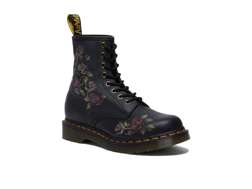 Dr. Martens Damen Schnürstiefeletten Schwarz Glattleder 39