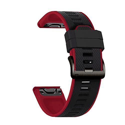 NEYENS Colorfu Ersatzarmband für Garmin offizielle Schnalle, Silikon-Schnellverschluss-Armband für Fenix 5X/5/3/3HR/6/6X/Forerunner 935/945, 26MM Fenix 3 3HR, Achat