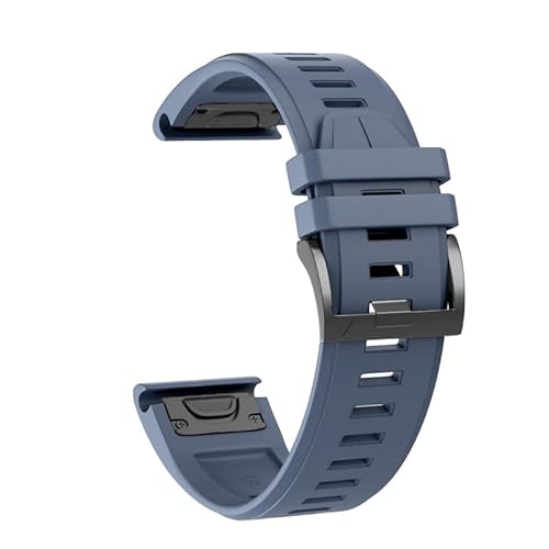 NEYENS 26 22 mm Silikon-Schnellverschluss-Uhrenarmband für Garmin Fenix 7X 7 6 6X Pro 5 5X Plus 3 HR Mk1 Easyfit Armband, Fenix 6X 6X Pro Mk1, Achat