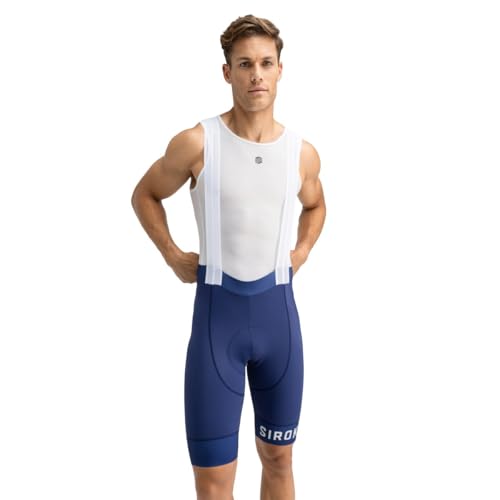 SIROKO - Radsport Trägerhose BX Umbrail - XS - Marineblau/Weiß