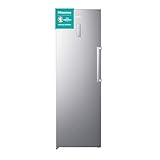 Hisense FV354N4BIE Gefrierschrank/ Twist ice maker/ TotalNoFrost/ SuperFreeze/ Türalarm/ Multiflow 360°/ BigBox/ cm/ 185,5 l/ 41 dB/ 246 kWh/ Jahr/ Inox-Look, Silber