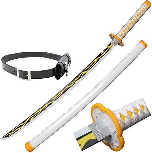 MAUXpIAO Dämonentöter-Schwert, Cosplay, Katanas, Klinge, Requisite für Kamado Tanjirou, Samurai, Anime, Ninja-Schwert, dekoratives Spielzeug für Fans, Anime-Liebhaber, dekoratives Waffenspielzeug, Hol