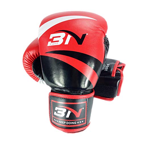 Box Handschuh Herren Boxhandschuhe Trainingsboxhandschuhe Thai Boxhandschuhe Boxhandschuhe für Kampfkünste Boxsackhandschuhe red,12oz