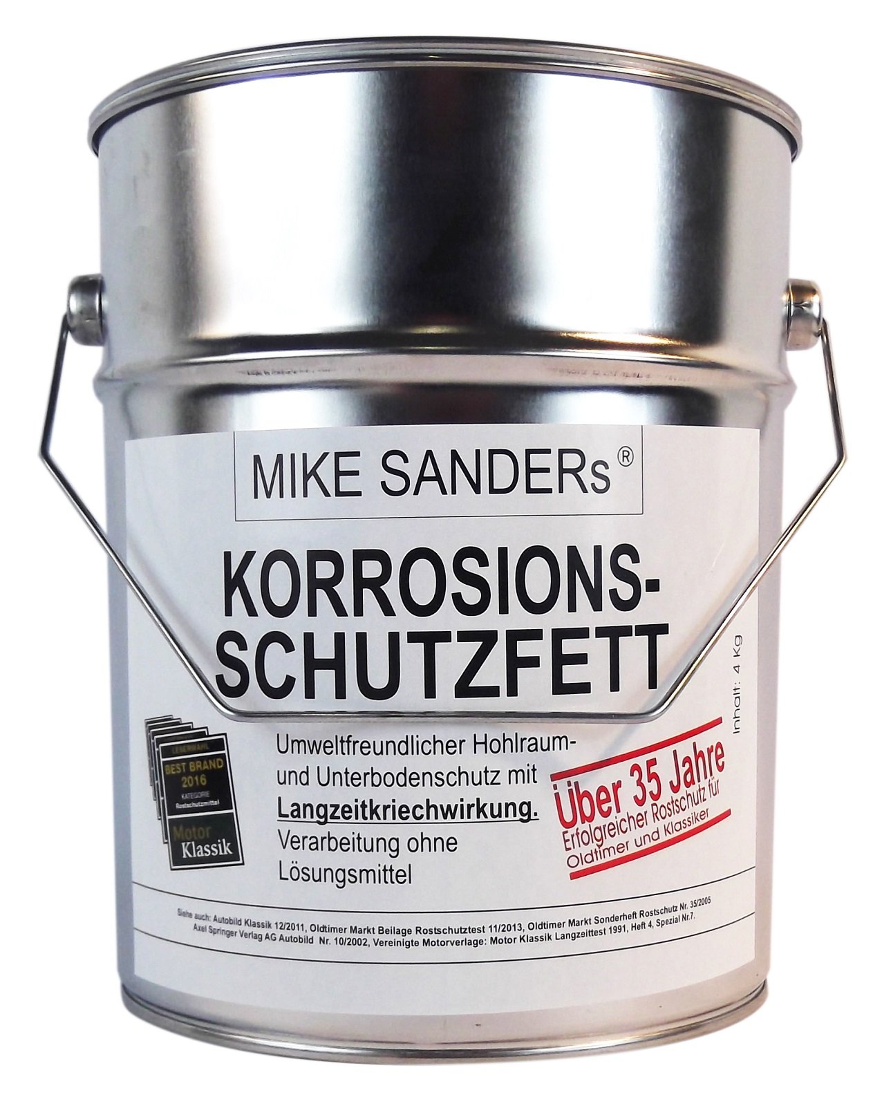 MIKE SANDERS Korrosionsschutzfett Hohlraumversieglung Rostschutz 4 kg