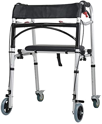 Rollator Walker 4 Räder Lauflernhilfe Rollator Faltbarkeit Gehhilfe Ältere Gehhilfe Leichtgewicht Rollator Sehnsucht nach Vorwärts