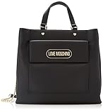 Love Moschino Damen Jc4398pp0fkp000 Handtasche, Schwarz, Einheitsgröße