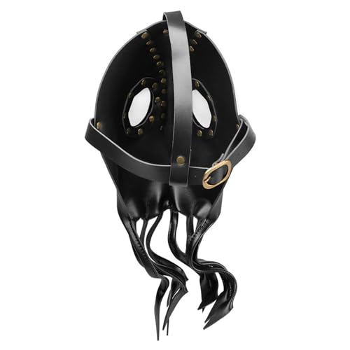 HDKEAN Steampunk-Maske aus PU-Leder für Herren, Halloween, Maskerade, Party, Halloween, Cosplay, Steampunk-Kostüm, Maskerade für Männer, Maskerade für Damen, Maskerade und Kostüme für Männer