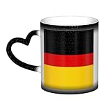 Keramiktasse mit Deutschland-Flagge, hitzeempfindlich, Farbwechsel, Motiv: Flagge am Himmel, Geburtstagsgeschenk, einzigartiges Geschenk