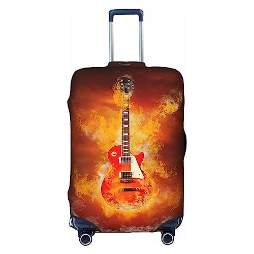 Miniks Rock Guitar Reisegepäckhülle, robuster Koffer-Schutz, passend für 45,7 - 81,3 cm große Gepäckstücke, Größe XL, Schwarz, X-Large