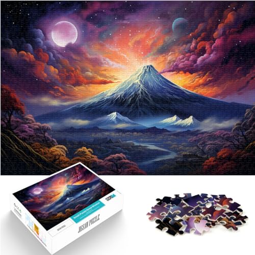 Puzzle für farbenfrohes Mount Fuji-Puzzle für Erwachsene, 1000-teiliges Holzpuzzle ganze Familie und dieses 1000-teilige (50 x 75 cm)