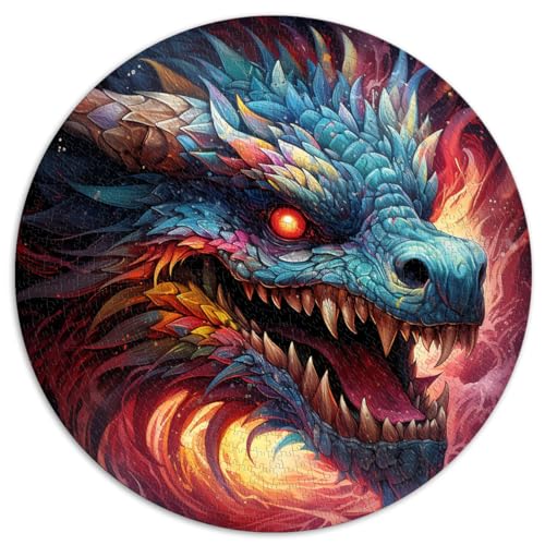 Spielgeschenk Jigsaw Dragon 1000 Puzzles für Erwachsene 1000 Teile 67,5 x 67,5 cm Lustige Puzzles Spaß bei Aktivitäten zu Hause, Geburtstagsgeschenk, Reisegeschenke,