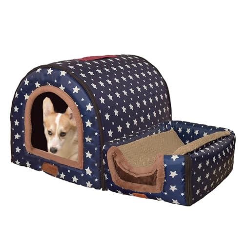 XINGLIDA Bett für den Innenbereich, kleines Hundebett, warmes Bett, Haustierzelt, Bett, Kätzchenhöhle, dickes Kissen, Innenkätzchen